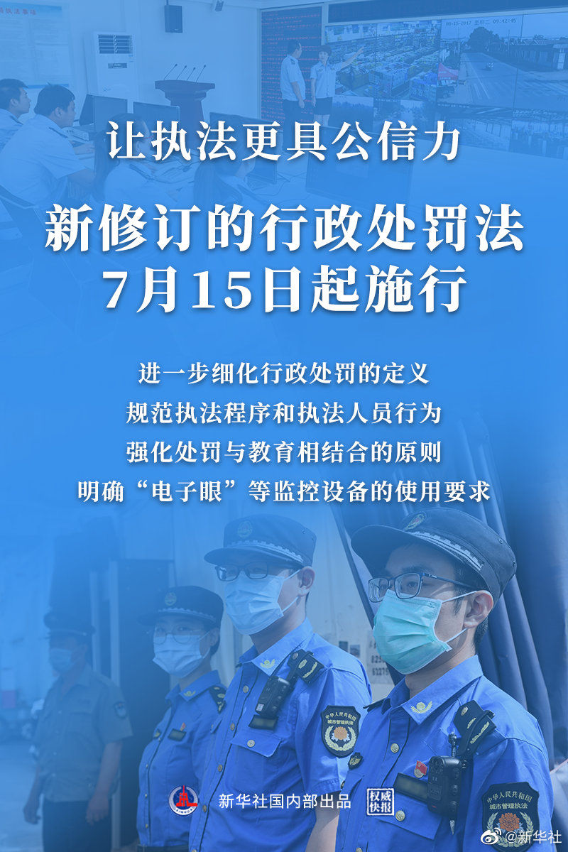 权威快报丨新行政处罚法7月15日起施行