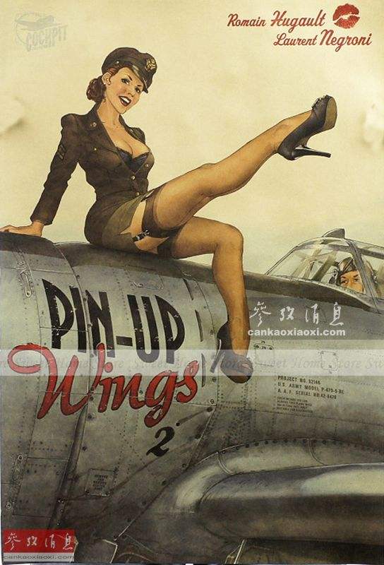 二战美国陆军征兵女郎海报