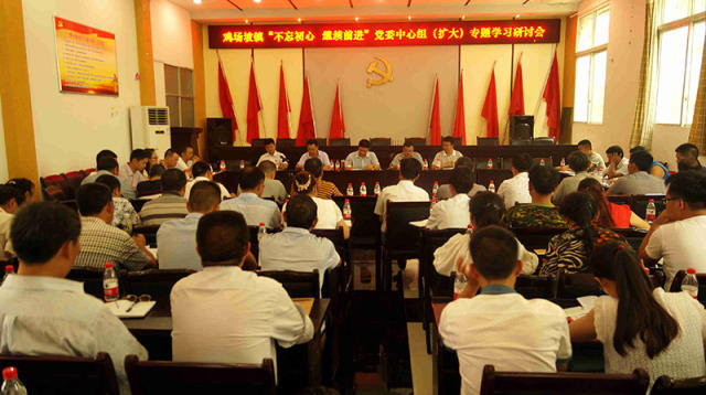 普定鸡场坡镇开展专题学习研讨会