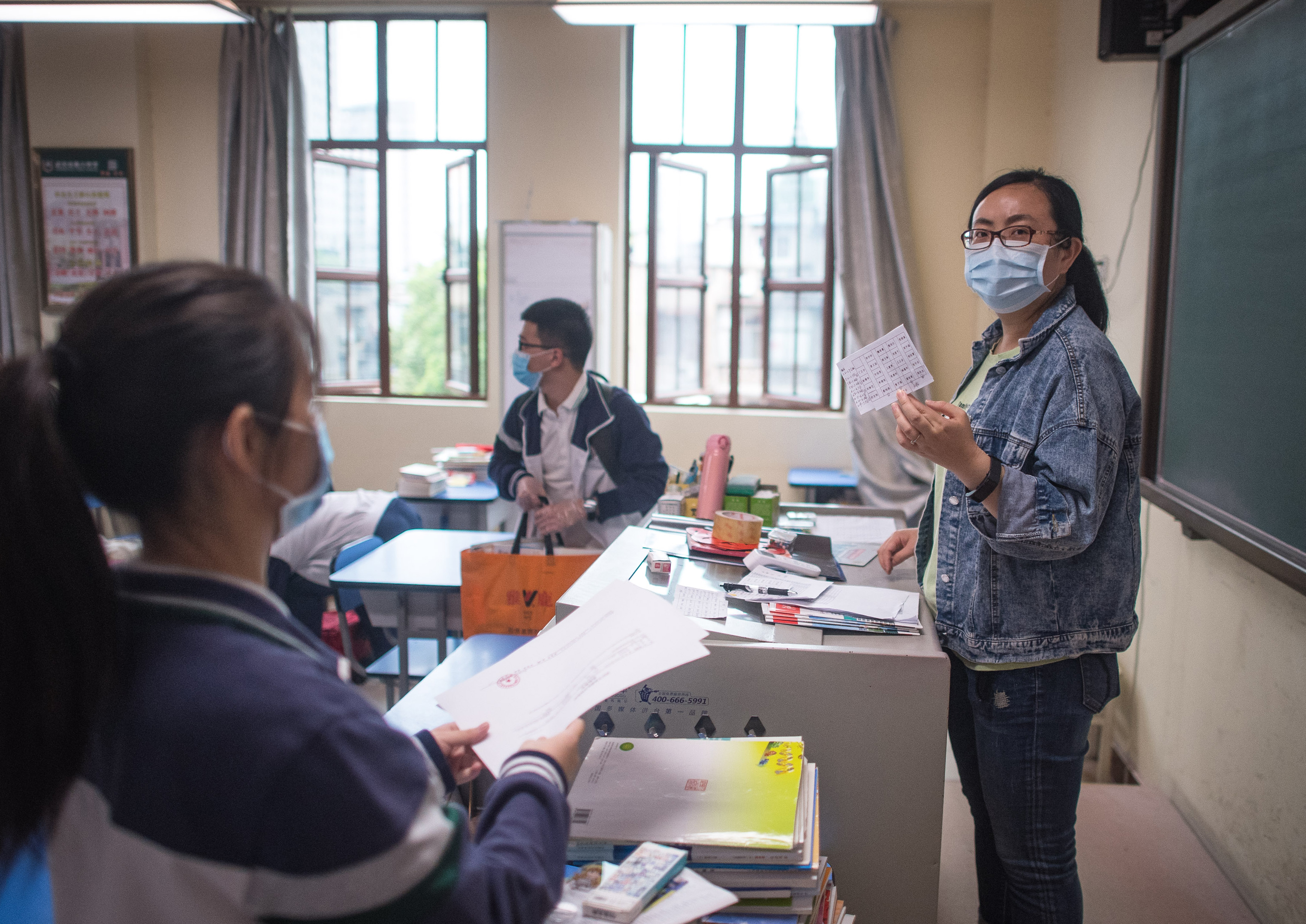 直击武汉高三年级复学现场