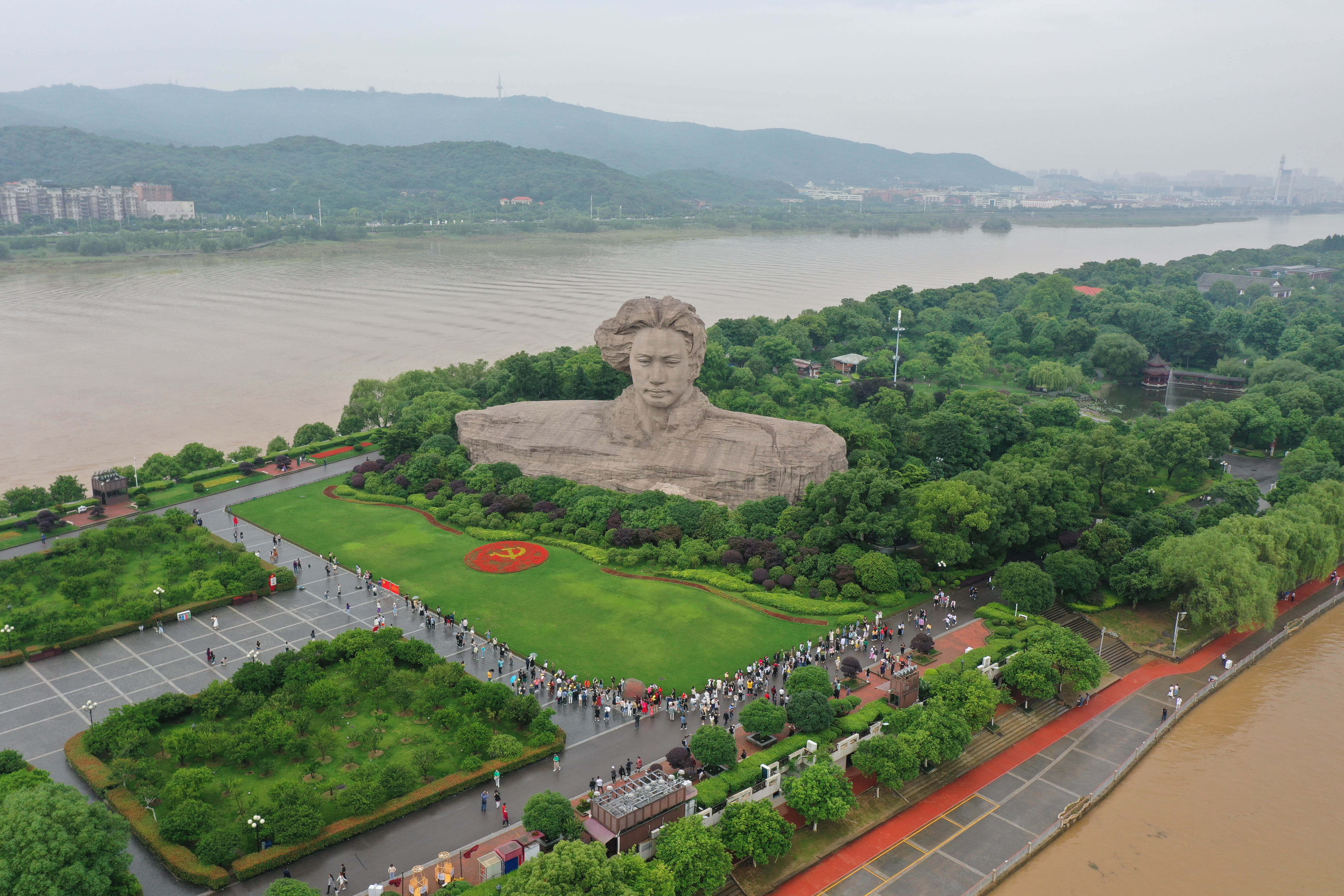 长沙橘子洲景区恢复开放