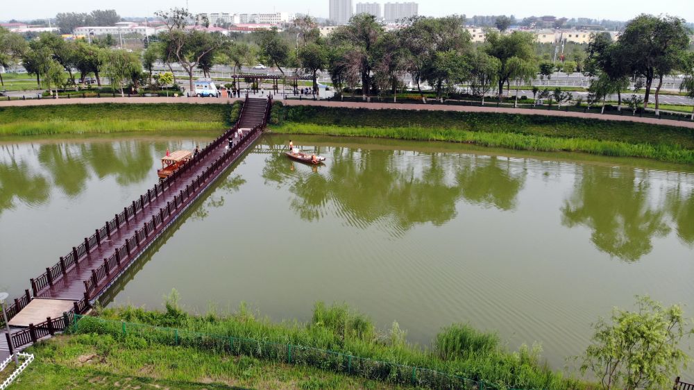 河北沧州:大运河景观带风景如画