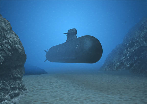 天角兽潜艇线图图片