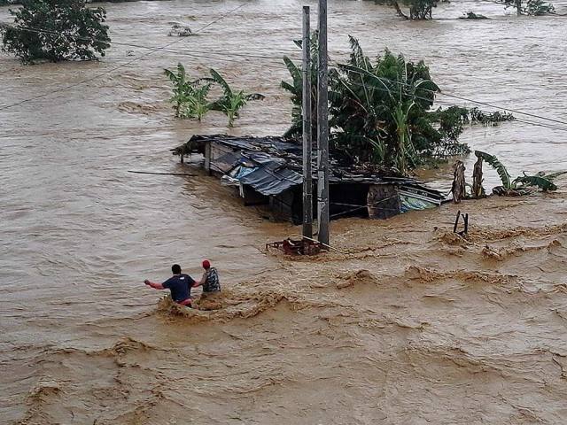 菲律宾台风灾区洪水泛滥