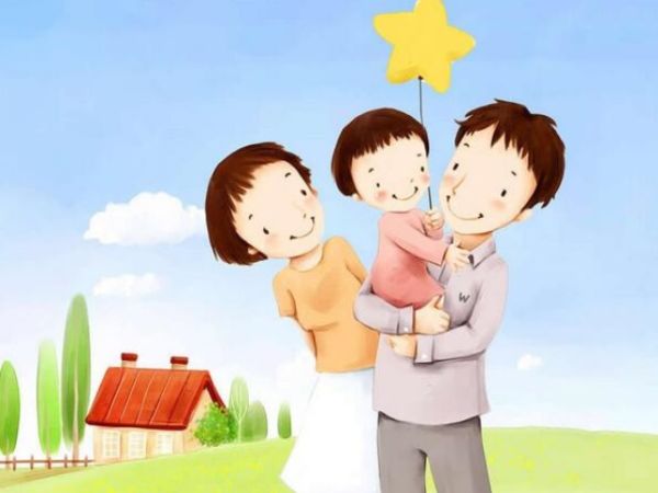 和谐家庭的幸福之花常开