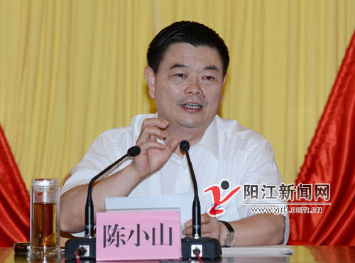 陈小山代表市委常委会作工作报告.