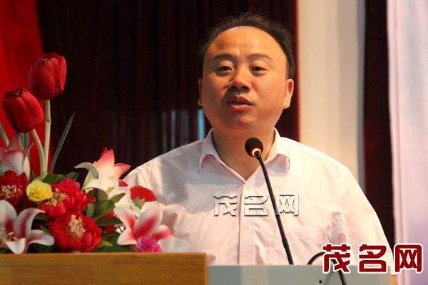 茂名日报社党组书记,社长 廖述毅博士致辞.茂名晚报记者 吴昊 摄