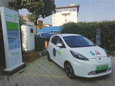 共享汽车提供的是这种小型电动汽车.