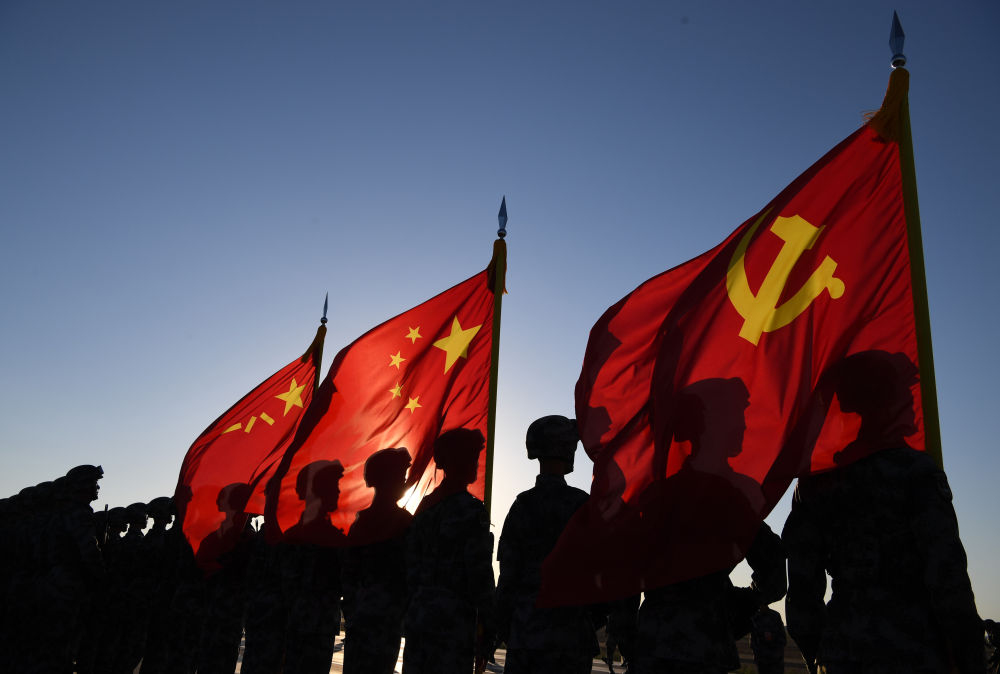 2017年7月30日,在内蒙古朱日和训练基地,参加庆祝中国人民解放军建军