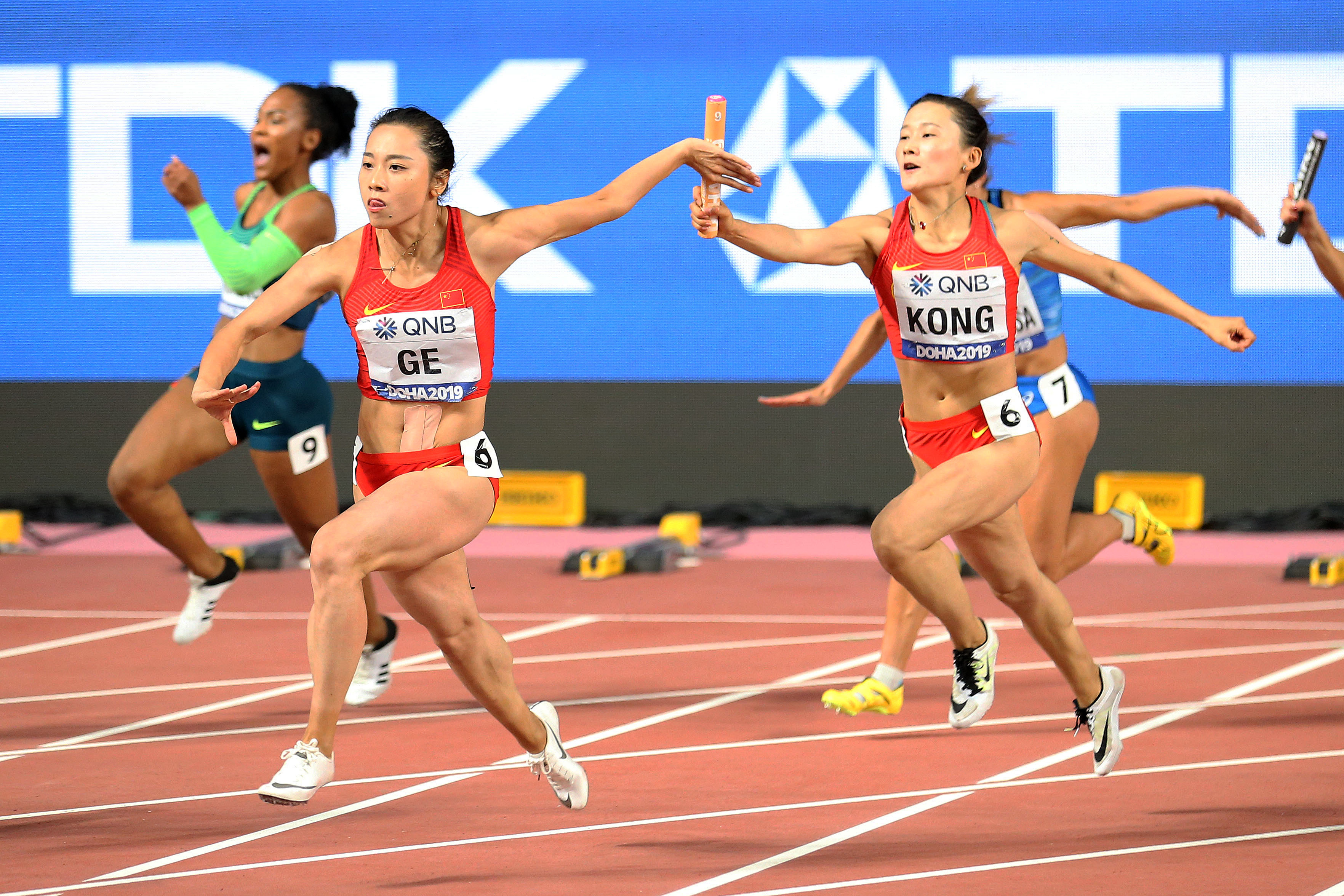 田径世锦赛|女子4x100米接力:中国队晋级决赛