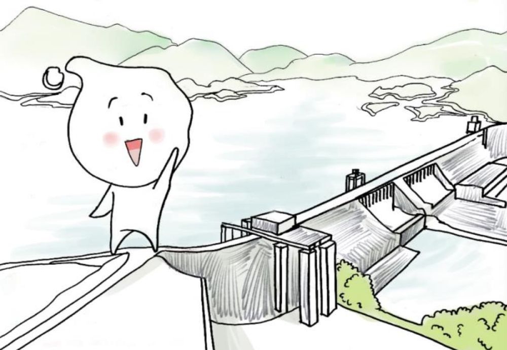 嗨!我是一滴水,来自丹江口水库,也就是南水北调中线工程的"大水缸.