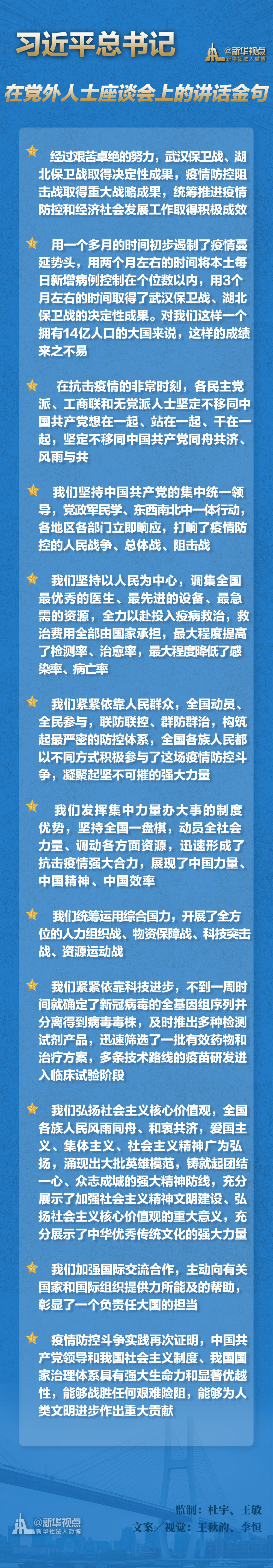 习近平总书记在党外人士座谈会上的讲话金句
