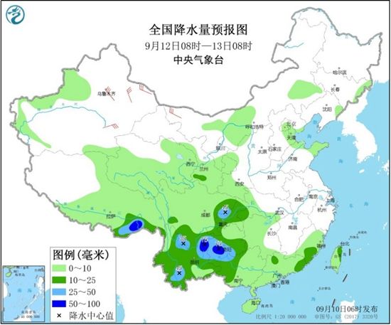 中国天气网|西南等地降雨增强秋意渐浓，北方气温起伏较明显