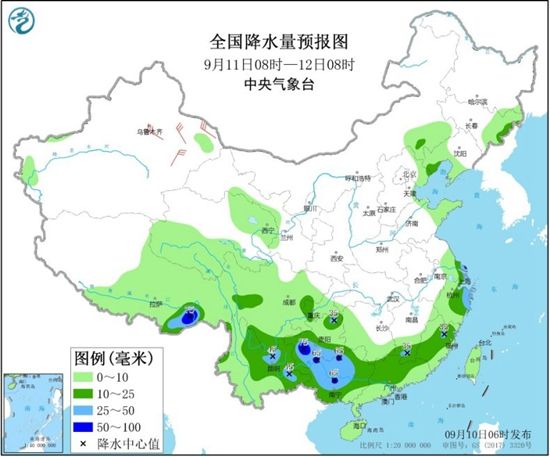 中国天气网|西南等地降雨增强秋意渐浓，北方气温起伏较明显