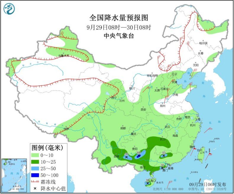 中国天气网|华北东北部分地区气温创新低?，中东部较大范围降水持续