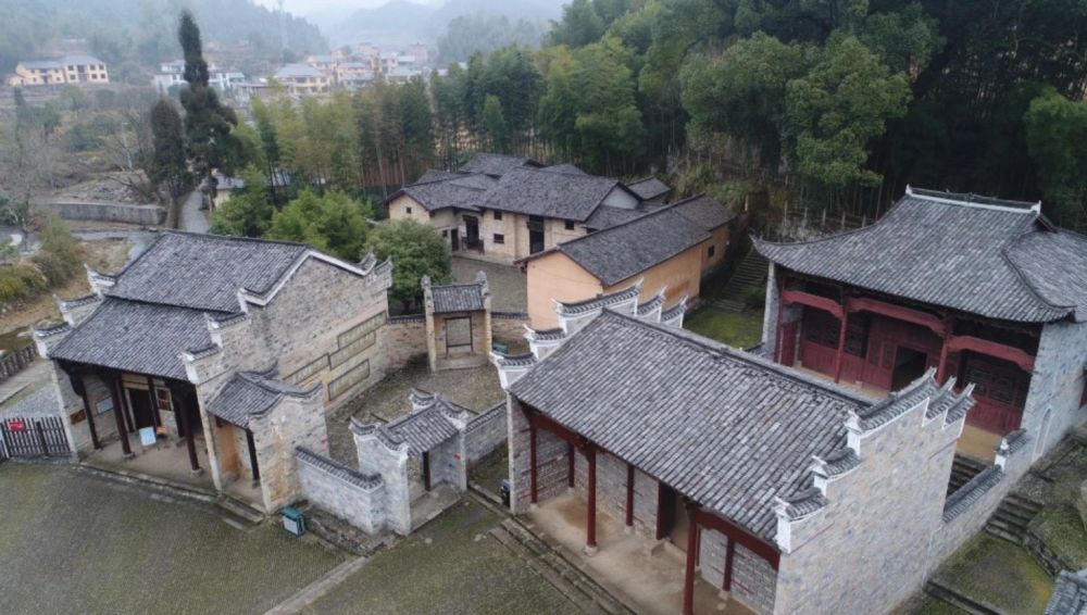 八角楼革命旧址群航拍图(井冈山市委宣传部供图)