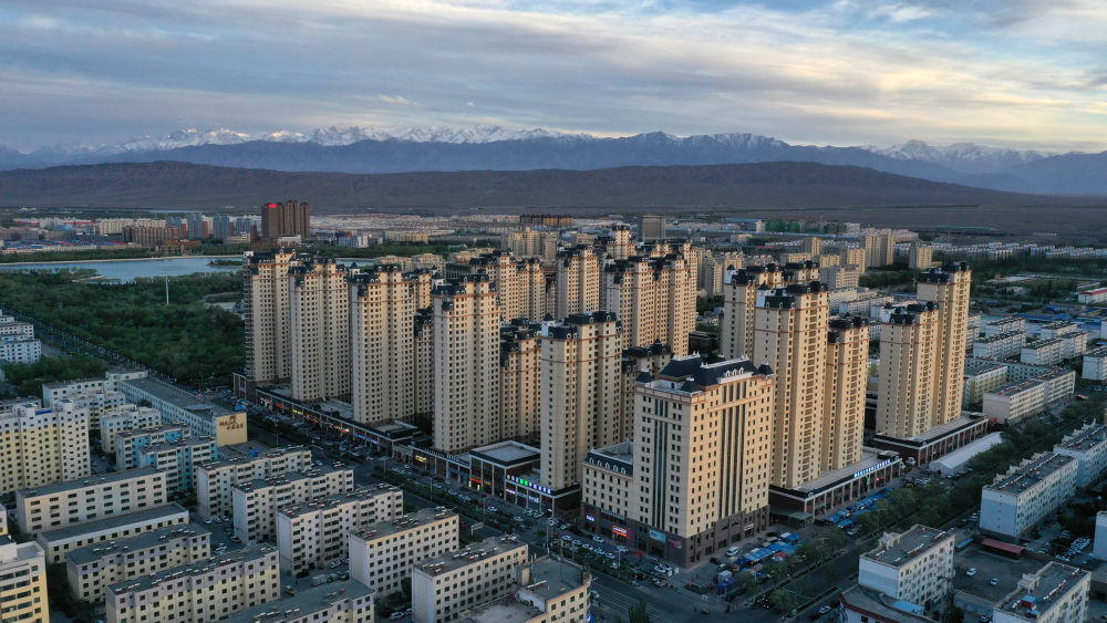 组图欣赏祁连山下绿洲城