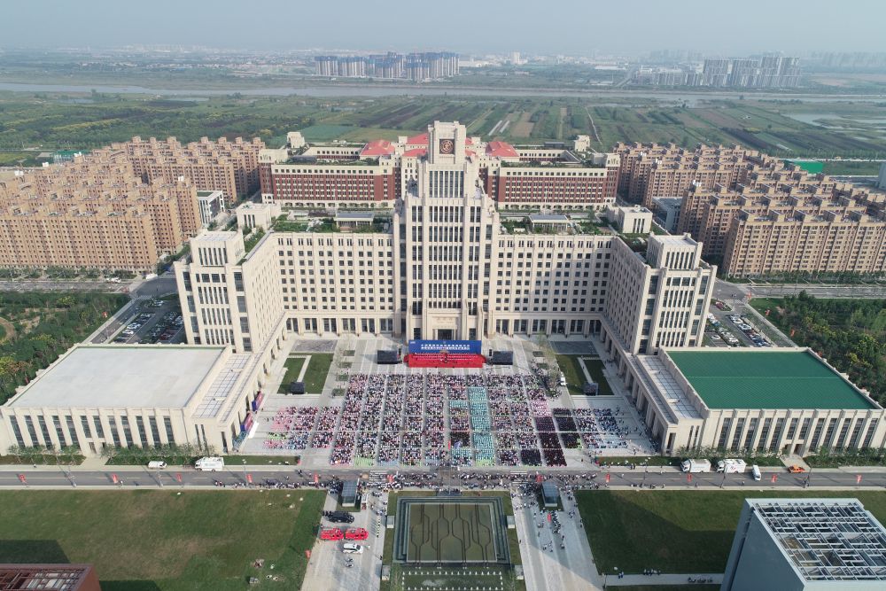 新华社记者 邵瑞 摄位于渭水之畔的中国西部创新港,是以西安交通大学