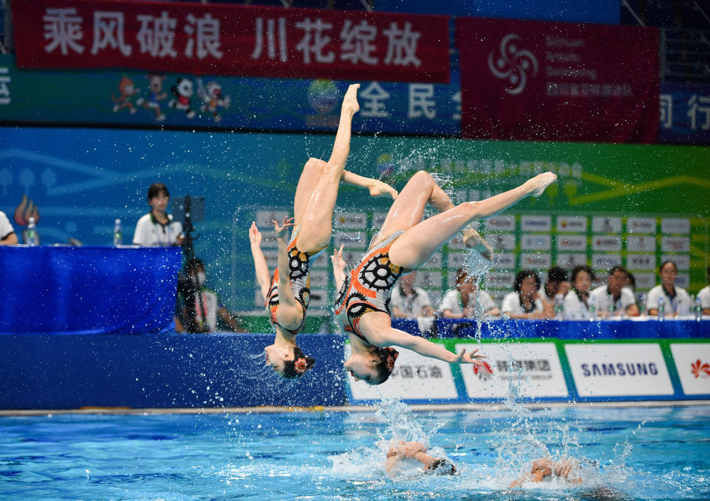 全运会|花样游泳——集体项目赛况