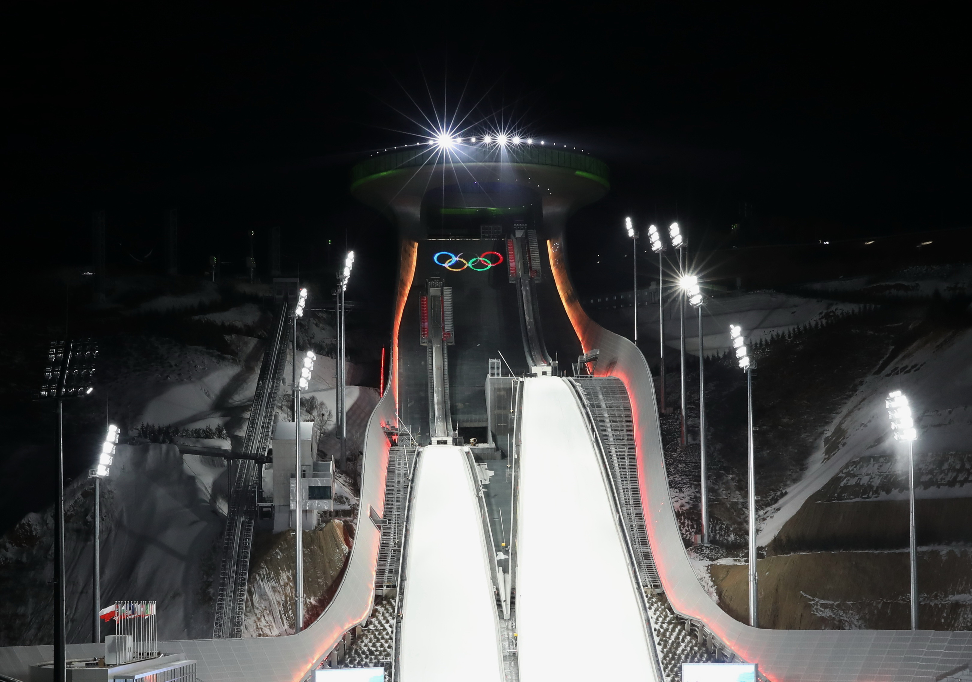 北京奥运滑雪场图片